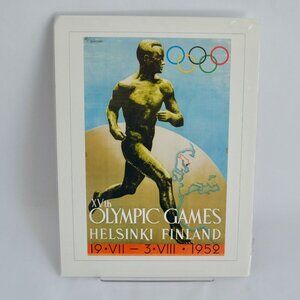 Helsinki Finland 1952 Olympics Poster 16 x 12" Vintage